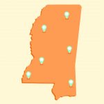 Image of map of mississippi