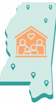 resource map logo (1) Mississippi map with family image in center